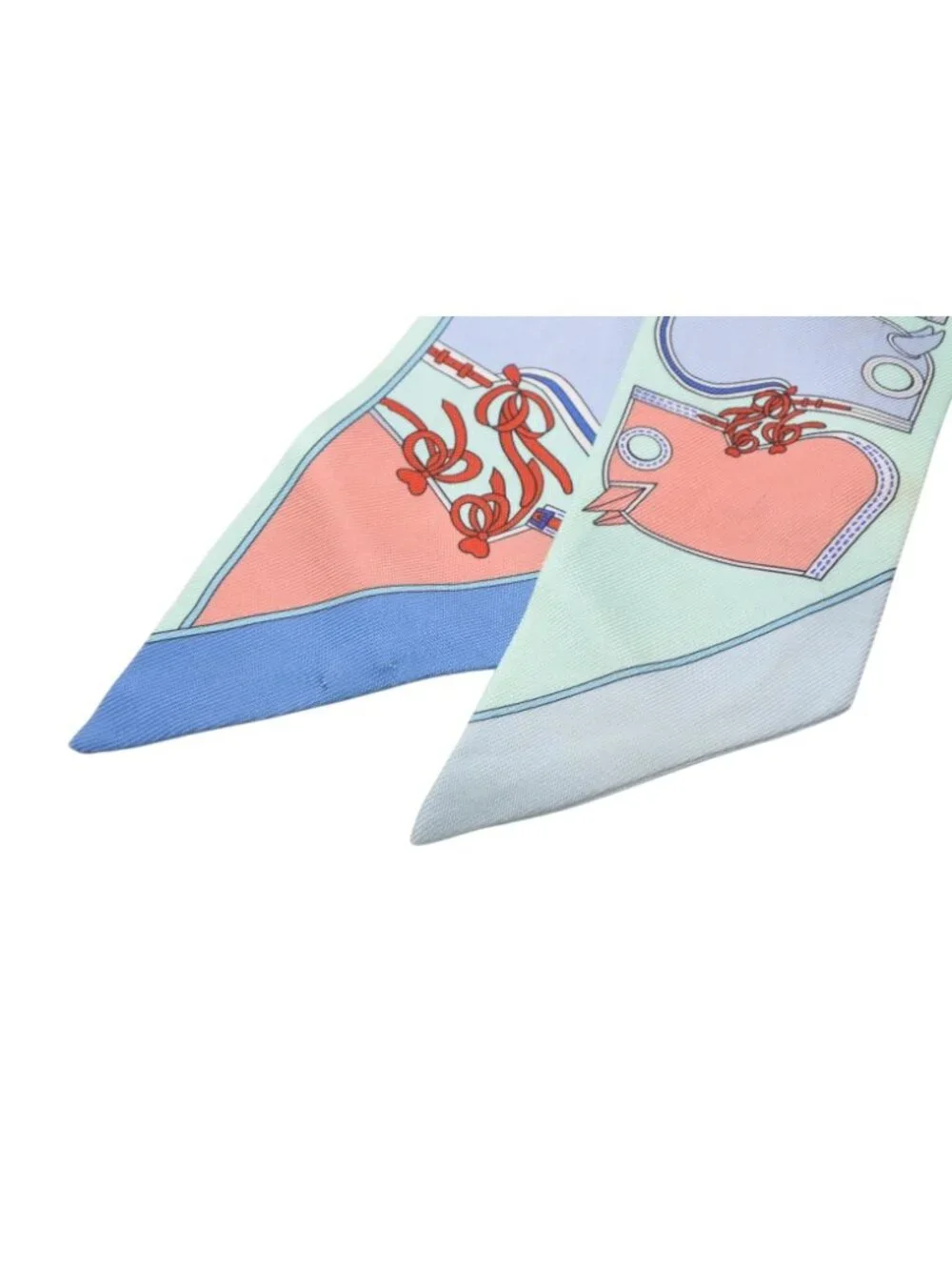 Hermes Twilly Camaille Green Multicolor Scarf